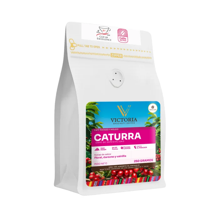 Café artesanal de variedad CATURRA– Bolsa de 250 gramos - Imagen 2