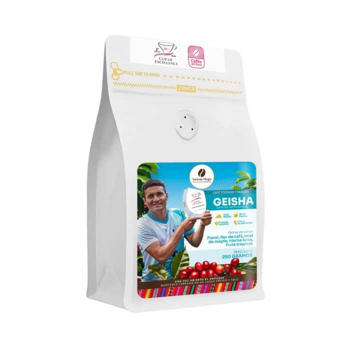 Café artesanal de variedad GEISHA - Bolsa de 250 gramos - Imagen 2